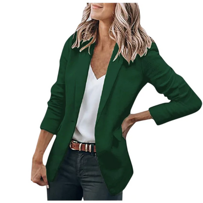 Stylish Women's Open Front Office Jacket
