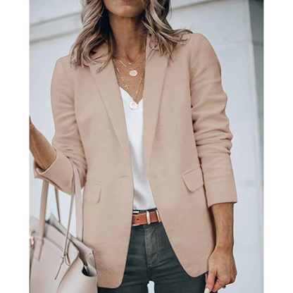 Stylish Women's Open Front Office Jacket