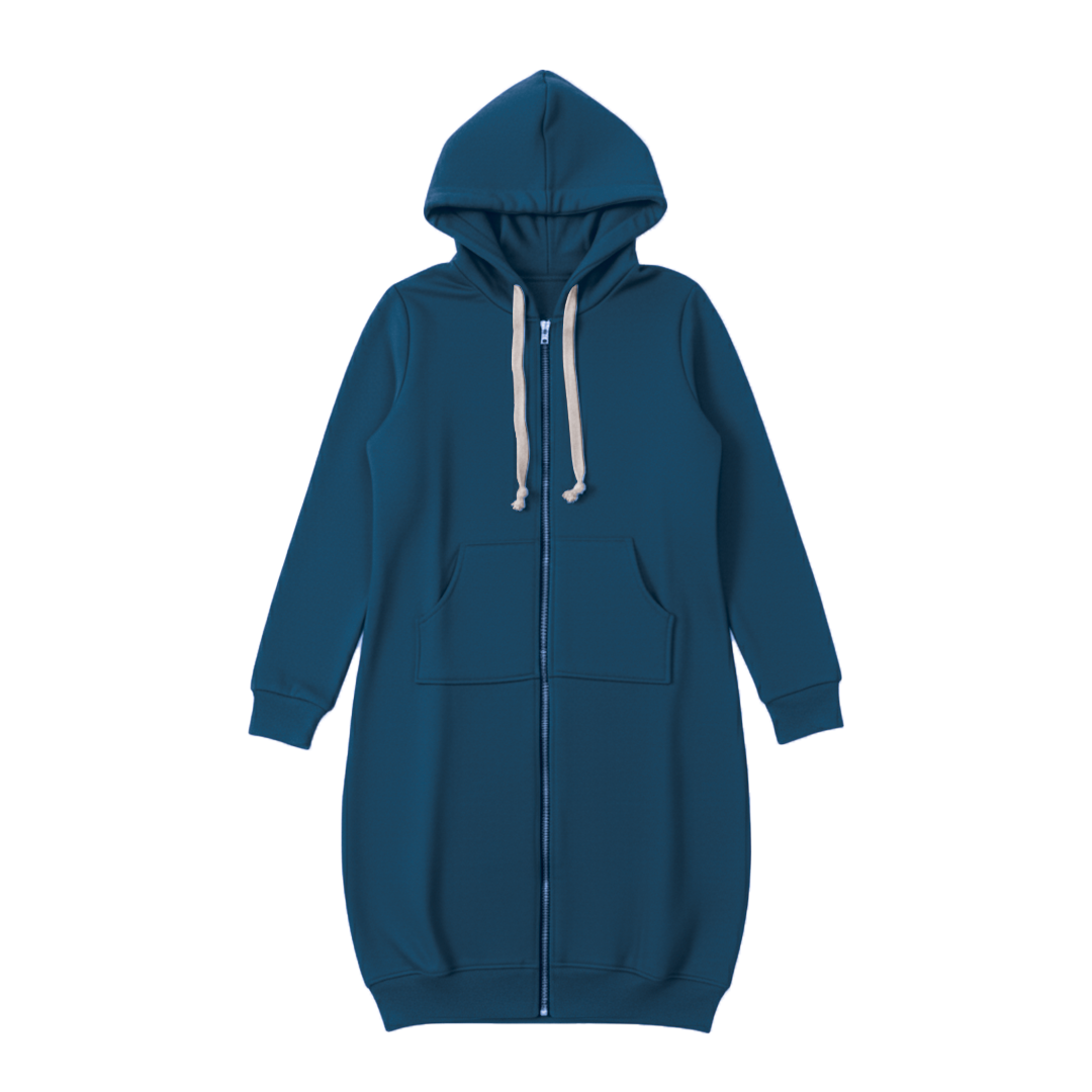 Casual Oversized Zip Up Hoodie
