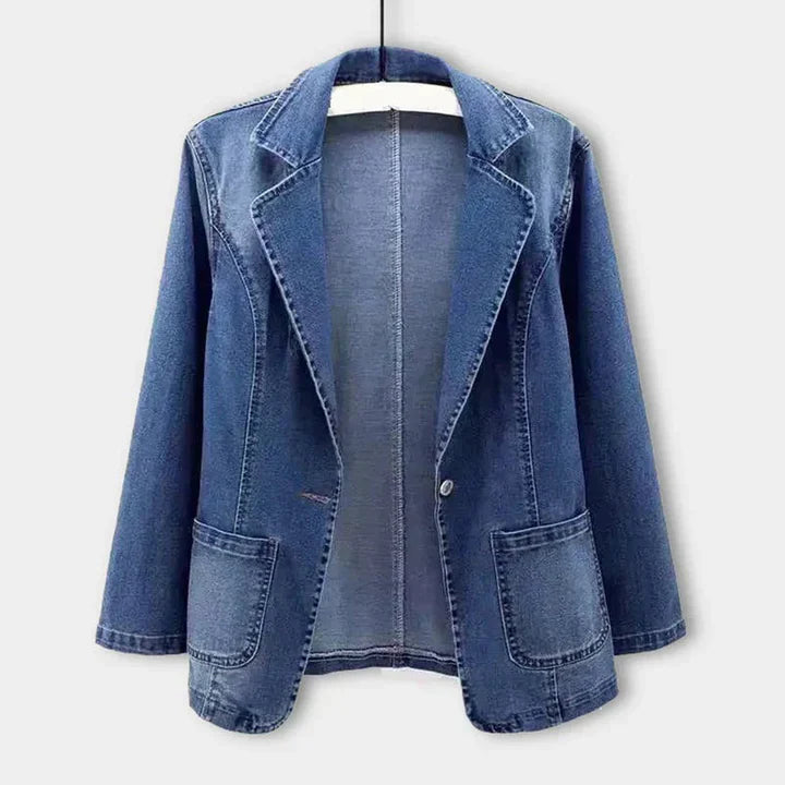 Fashionable Womens Jean Jacket - Vossary