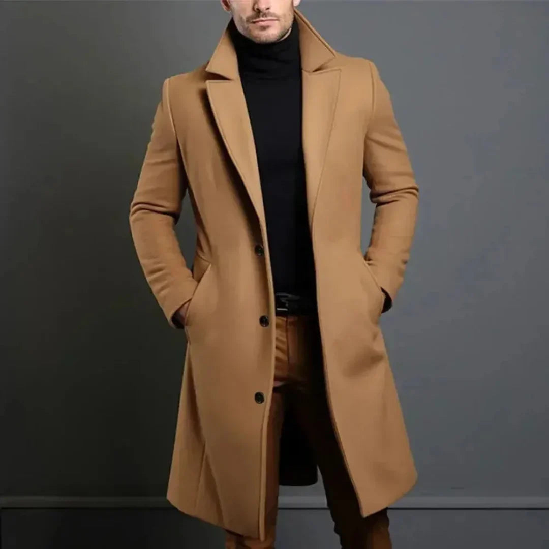 Classic Fit Wool Blend Winter Coat