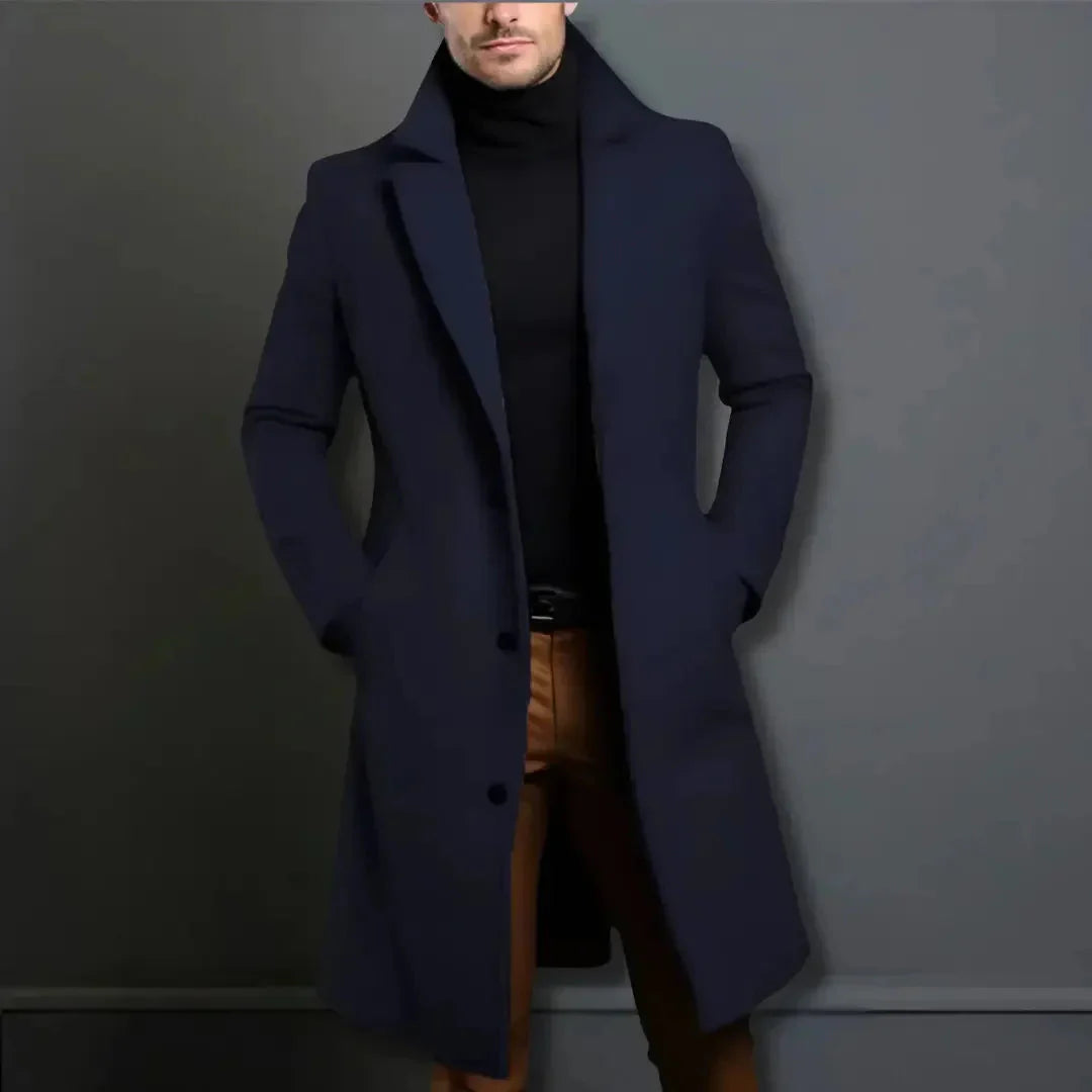 Classic Fit Wool Blend Winter Coat