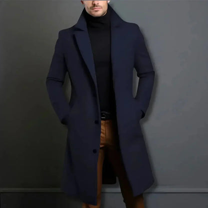 Classic Fit Wool Blend Winter Coat