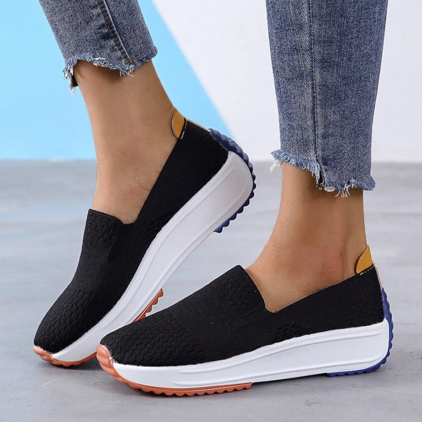 Comfortable Slip-On Sneakers for Women - Airy & Soft - Vossary