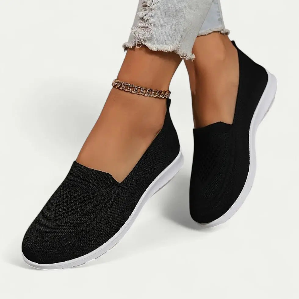 Comfortable Womens Slip On Sneakers - Vossary