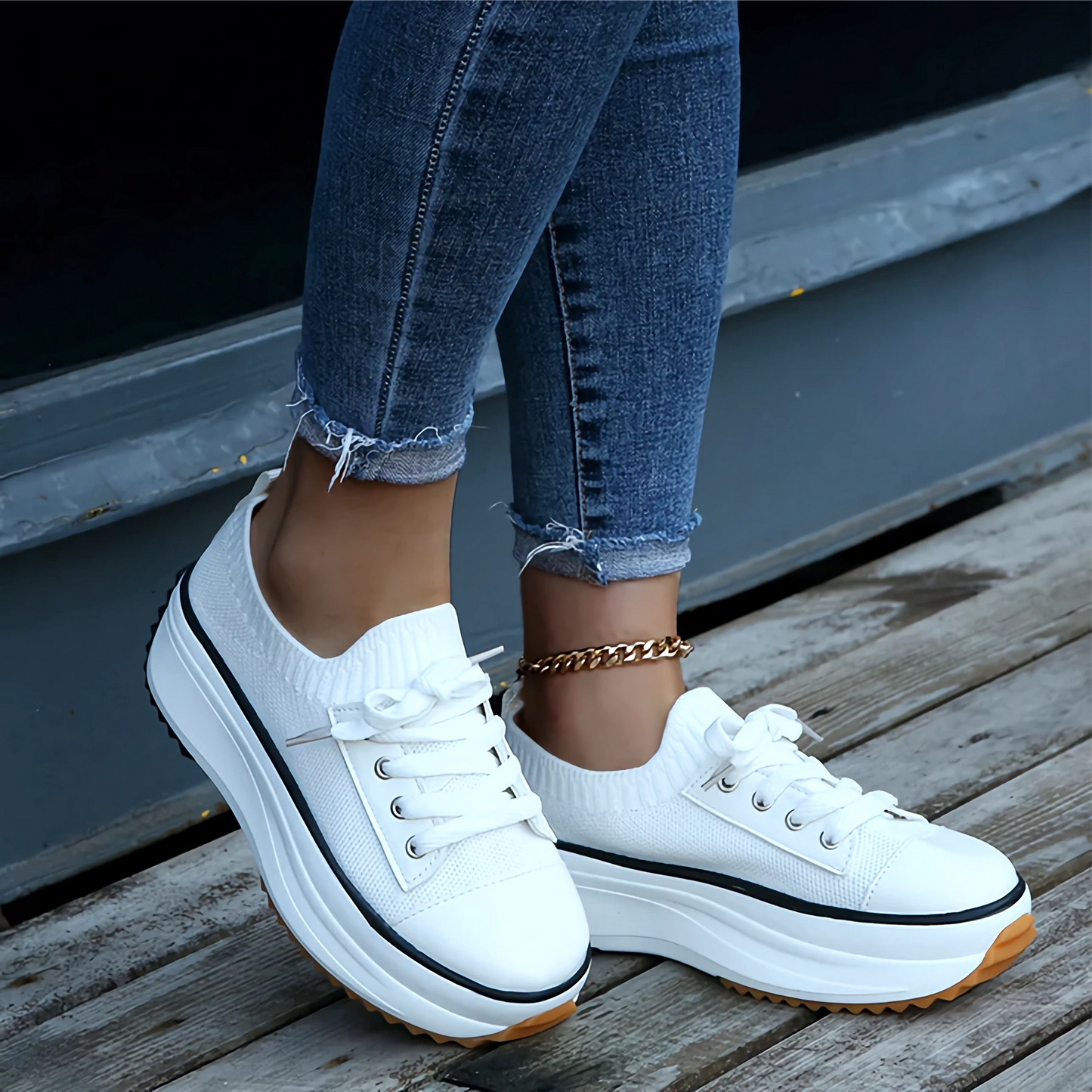Airy Platform Shoes for Women - Lightweight & Comfy Fit - Luxicro