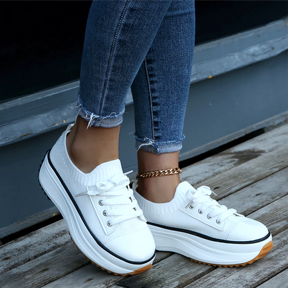 Airy Platform Shoes for Women - Lightweight & Comfy Fit - Luxicro