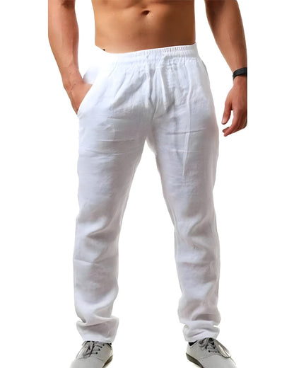 Comfortable Linen Blend Casual Pants for Men