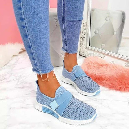 Comfy Women's Slip On Shoes - Lightweight Mesh Sneakers