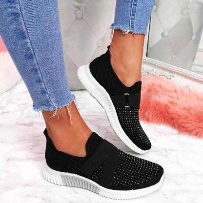 Comfy Women's Slip On Shoes - Lightweight Mesh Sneakers