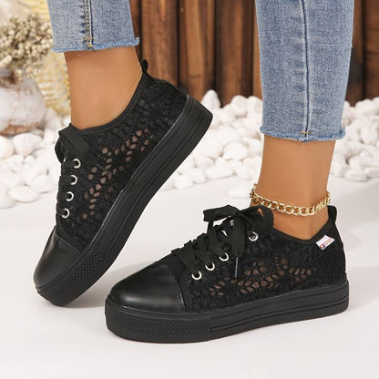 Airy Women's Running Shoes Lightweight Cutout Sneakers - Luxicro