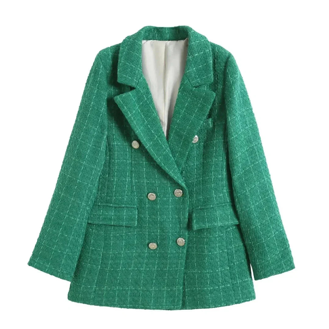 Women's Padded Double Button Coat - EasyApparels