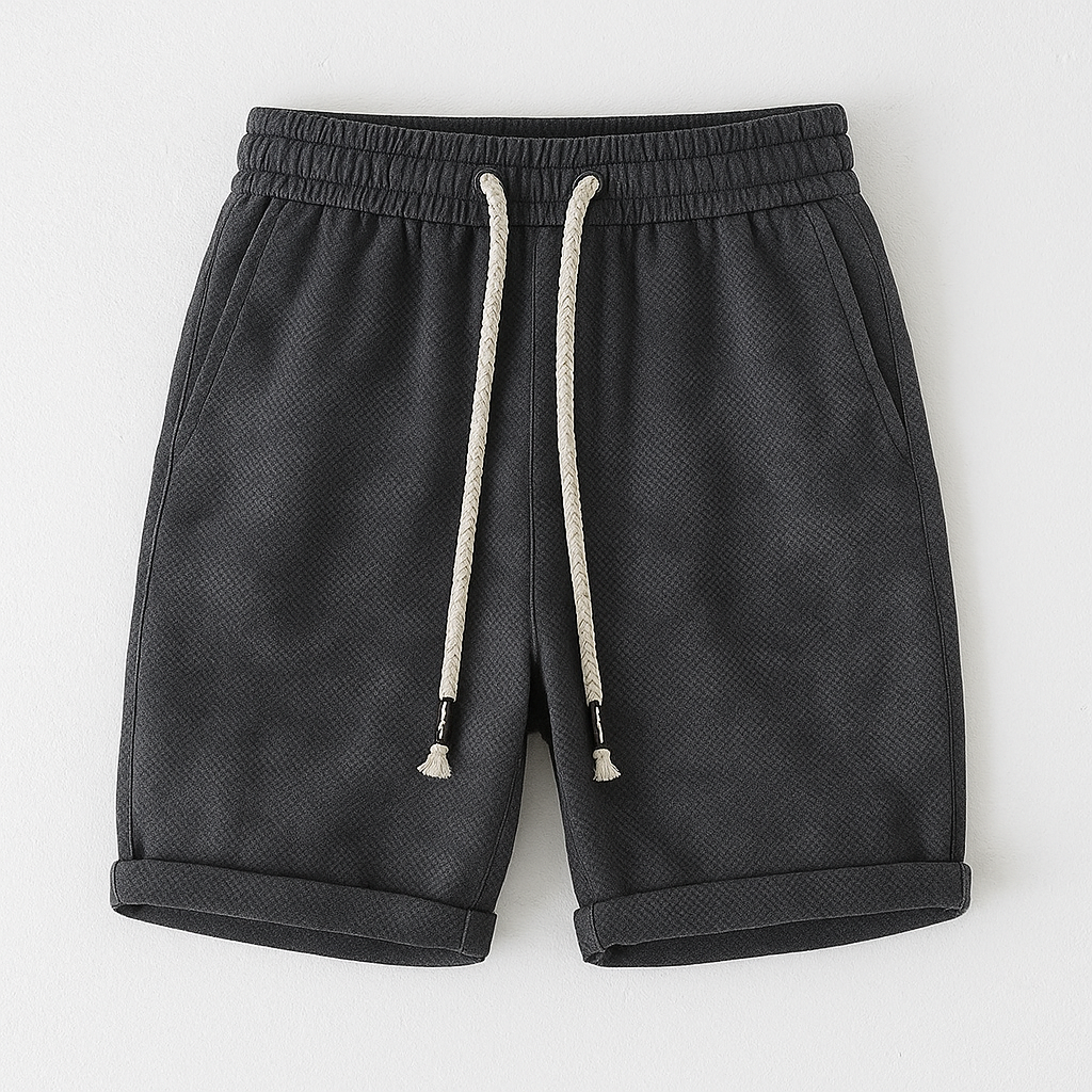 Distressed Cotton Casual Shorts