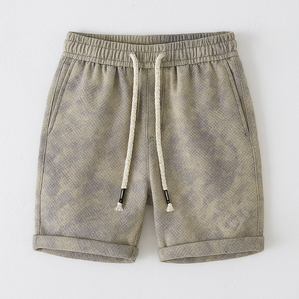 Distressed Cotton Casual Shorts