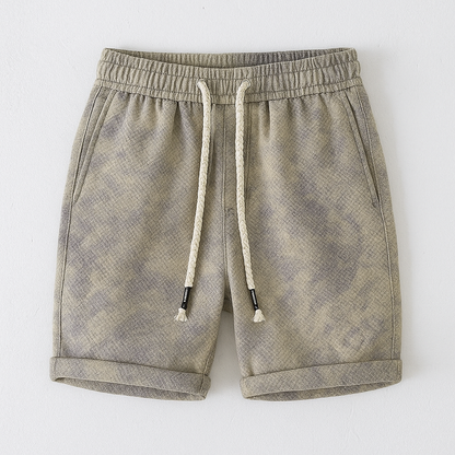 Distressed Cotton Casual Shorts