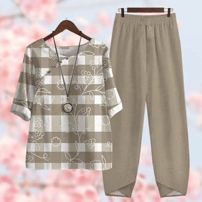 Classic Floral Women's Suit Set