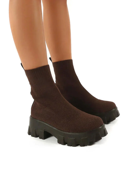 Comfortable Women's Everyday Block Heel Ankle Boots - EasyApparels
