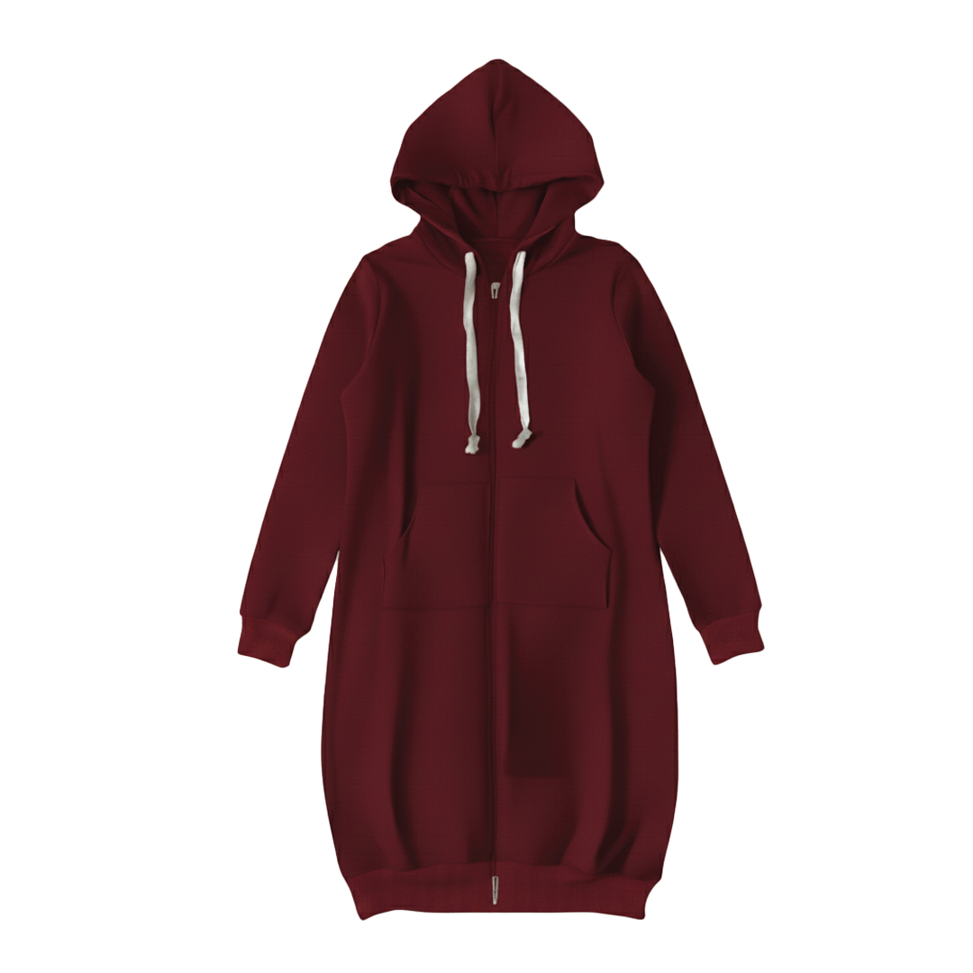 Casual Oversized Zip Up Hoodie