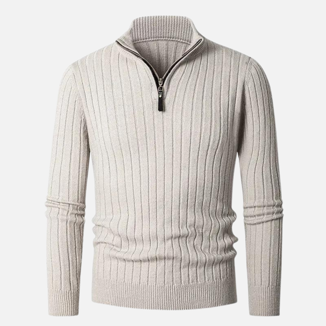Warm Crew Neck Men's Winter Sweater - Vossary