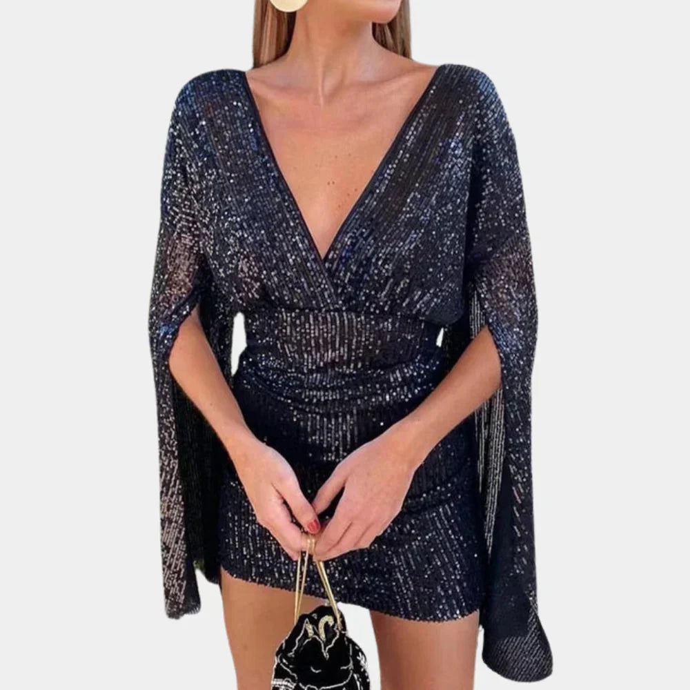 Elegant Party Dress with Sparkling Accents