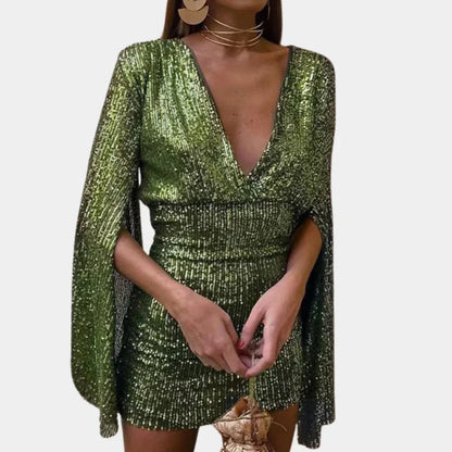 Elegant Party Dress with Sparkling Accents