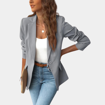 Slim Fit Single Button Women's Blazer