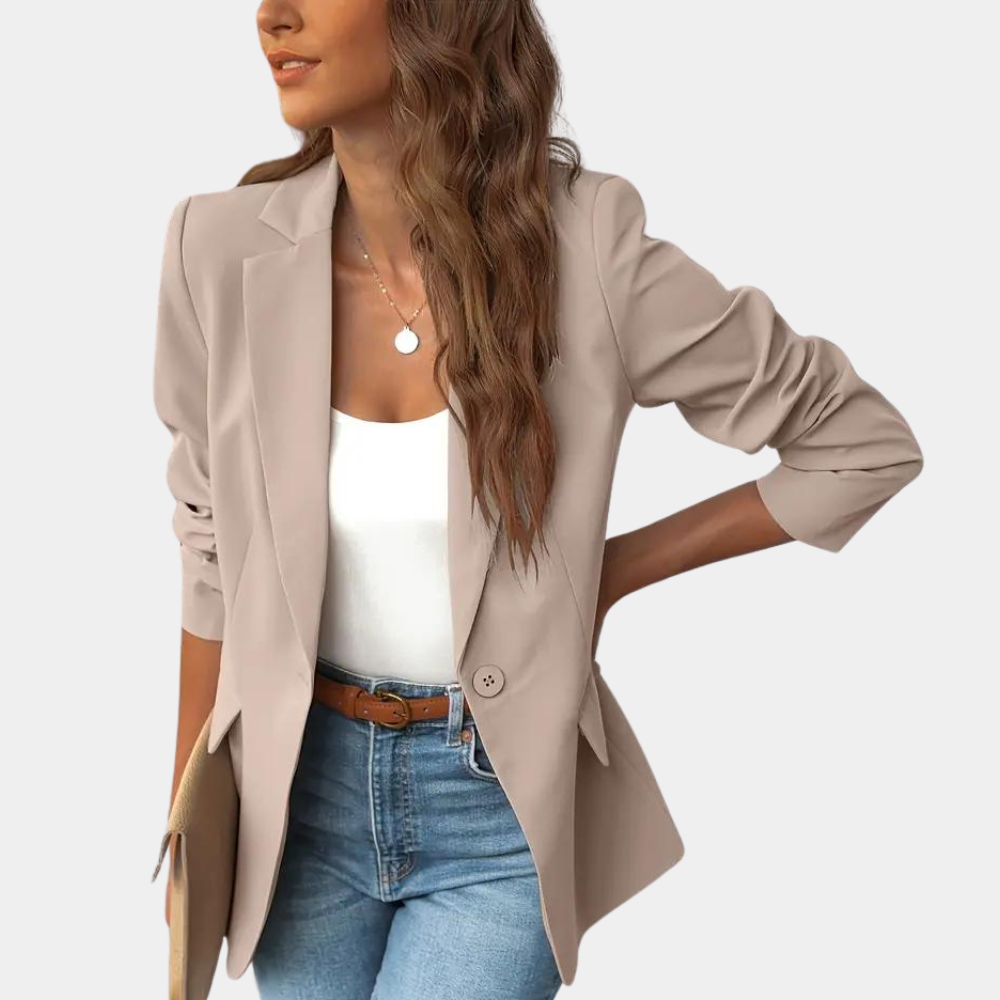 Slim Fit Single Button Women's Blazer