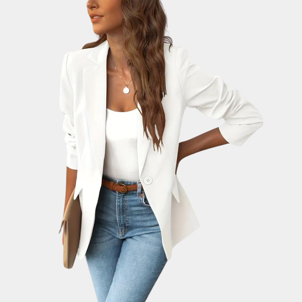 Slim Fit Single Button Women's Blazer