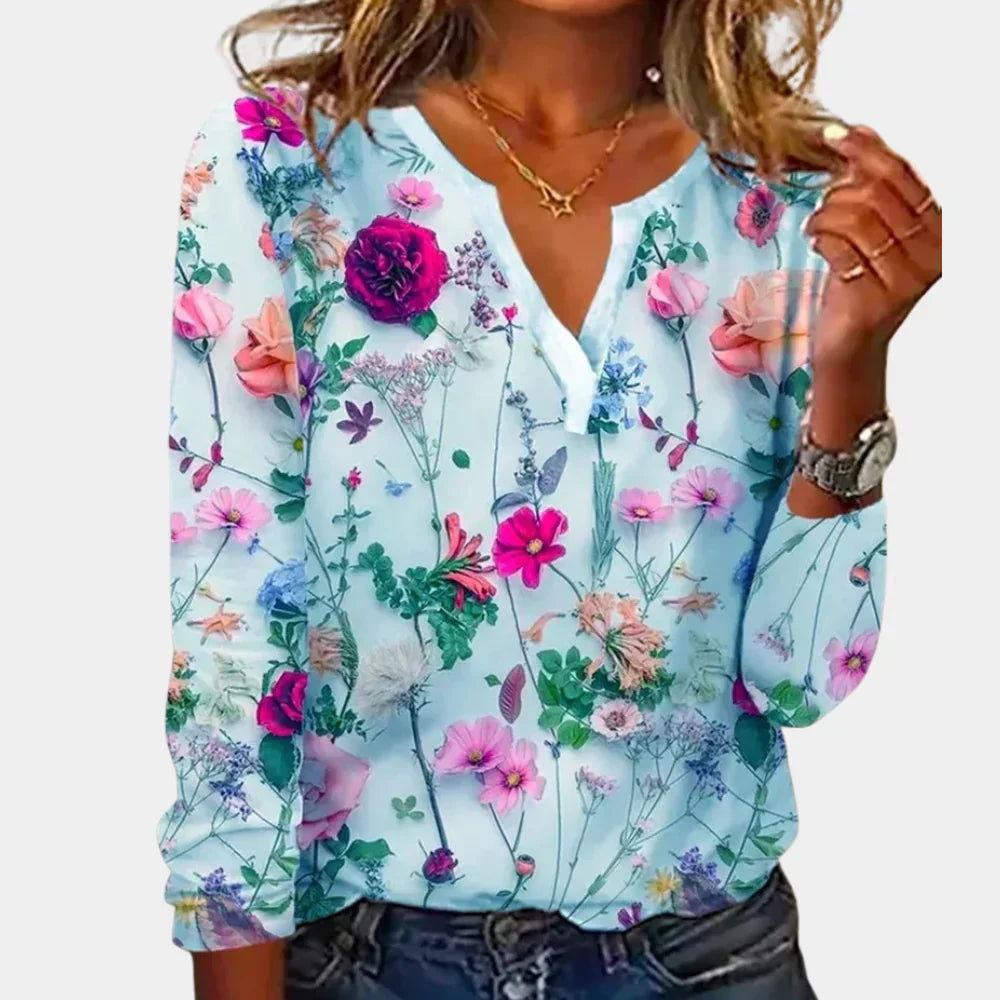 Elegant Flower Ladies Top