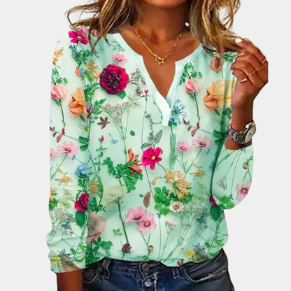 Elegant Flower Ladies Top - Vossary