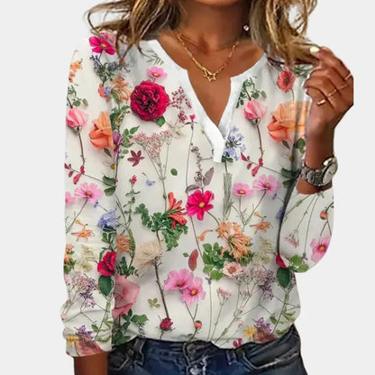 Elegant Flower Ladies Top