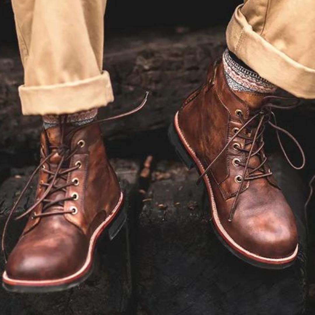 Authentic Leather Mens Boots With Durable Outsole - EasyApparels