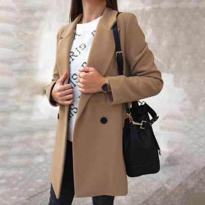 Warm Ladies' Winter Wool Coat