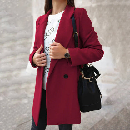 Warm Ladies' Winter Wool Coat