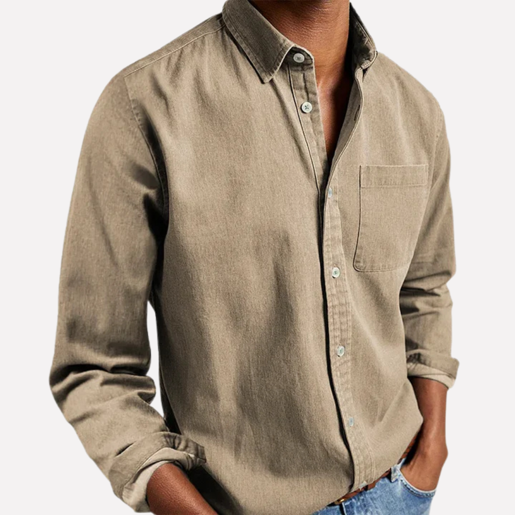 Relaxed Fit Mens Button Shirt