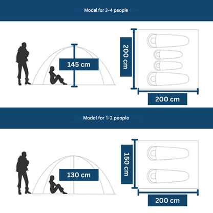 Easy Setup Portable Camping Tent - Vossary