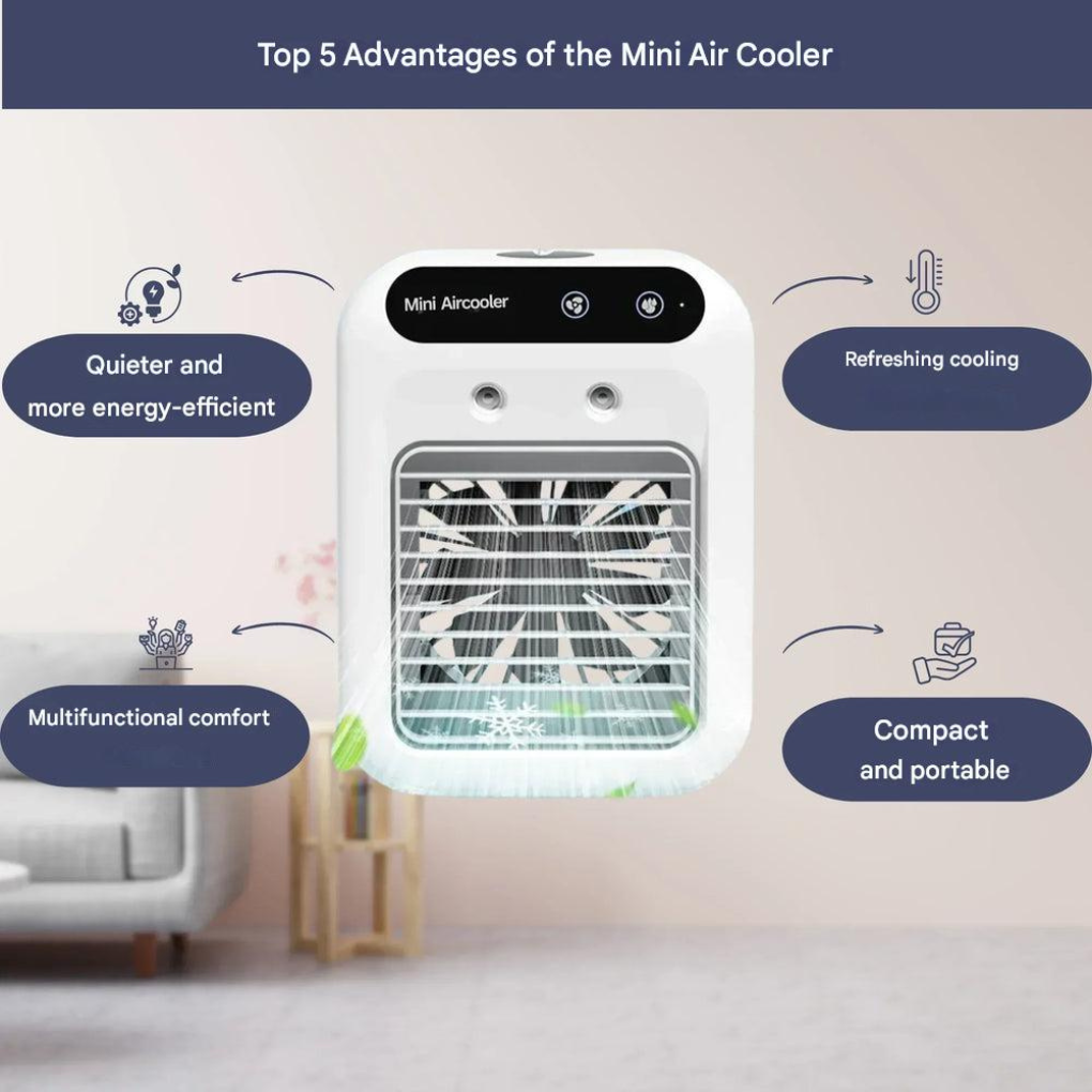 Portable Cool Mist Fan Humidifier - Vossary