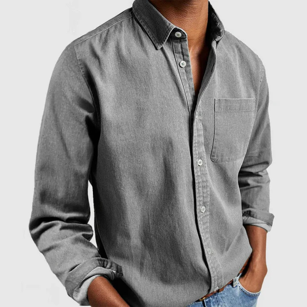 Relaxed Fit Mens Button Shirt