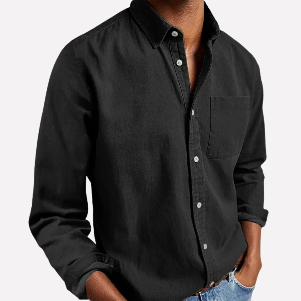 Relaxed Fit Mens Button Shirt