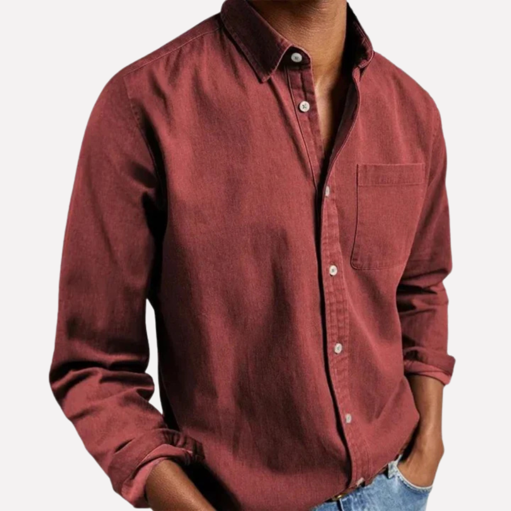 Relaxed Fit Mens Button Shirt