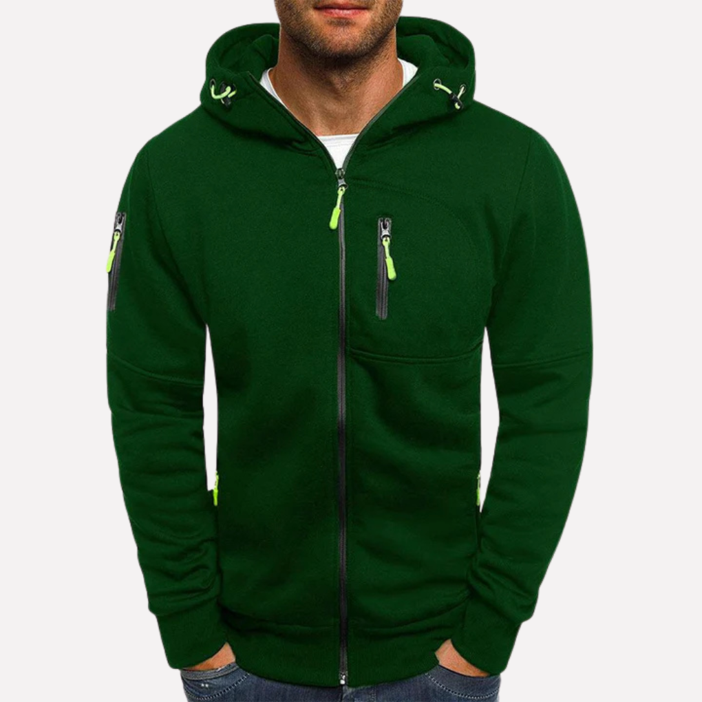 Fashionable Zip Up Hoodie Jacket