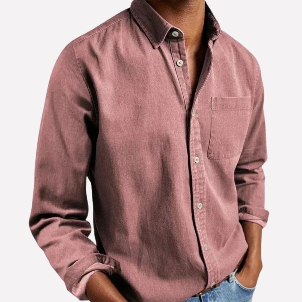 Relaxed Fit Mens Button Shirt