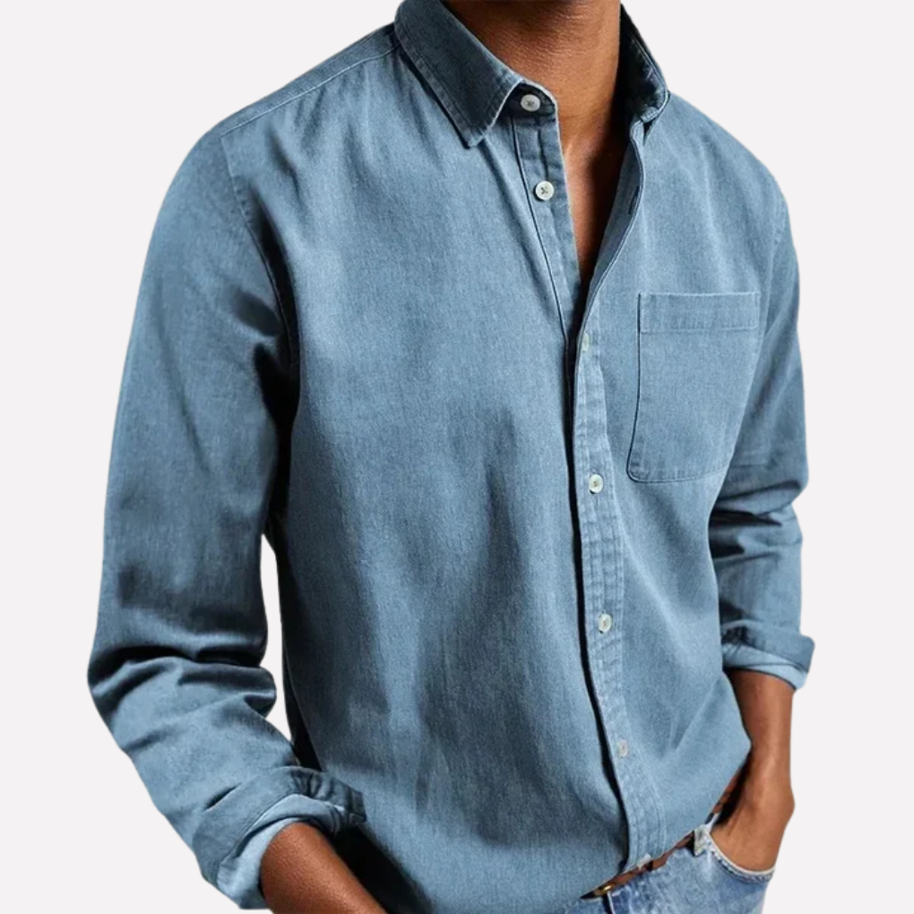 Relaxed Fit Mens Button Shirt