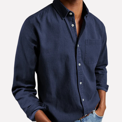 Relaxed Fit Mens Button Shirt - Vossary