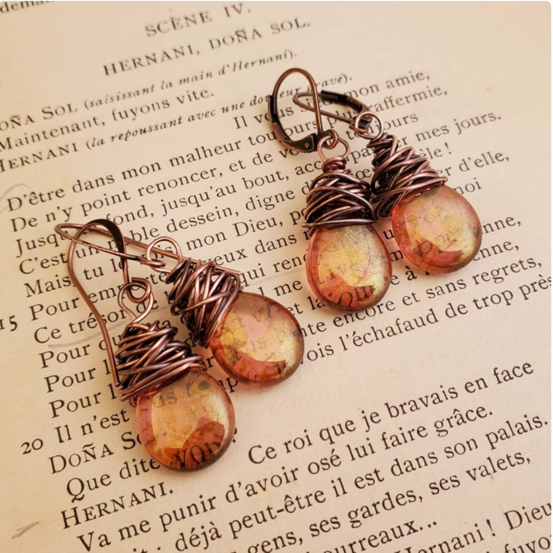 Vintage Glow Firefly Earrings - Vossary