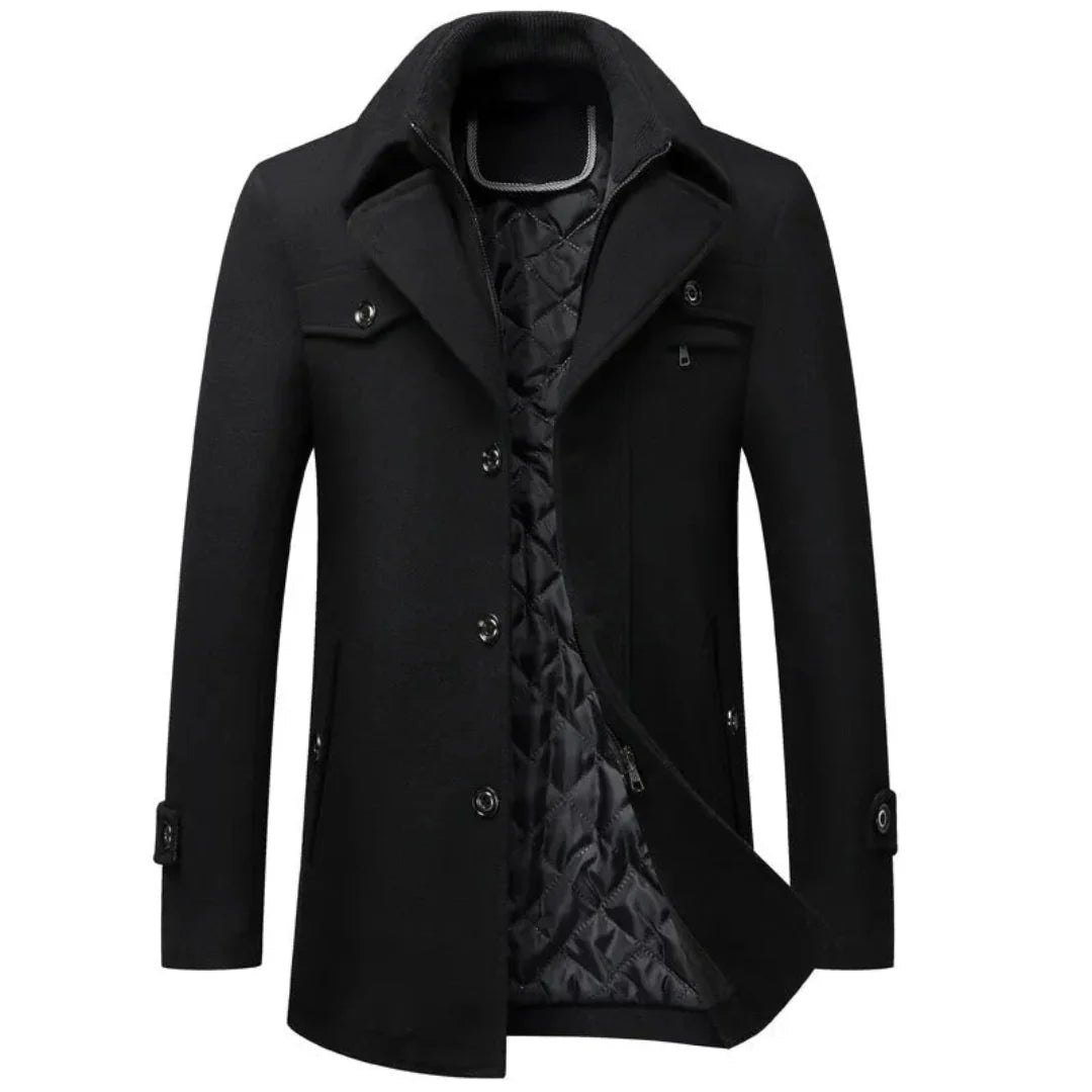 Luxury Quilted Cashmere Winter Coat