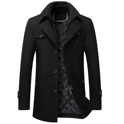 Luxury Quilted Cashmere Winter Coat