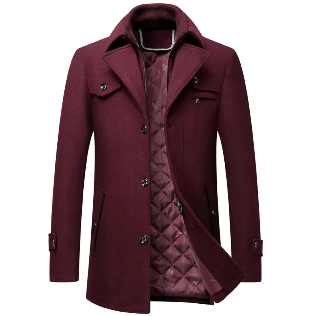 Luxury Quilted Cashmere Winter Coat