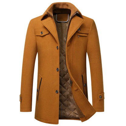Luxury Quilted Cashmere Winter Coat - EasyApparels