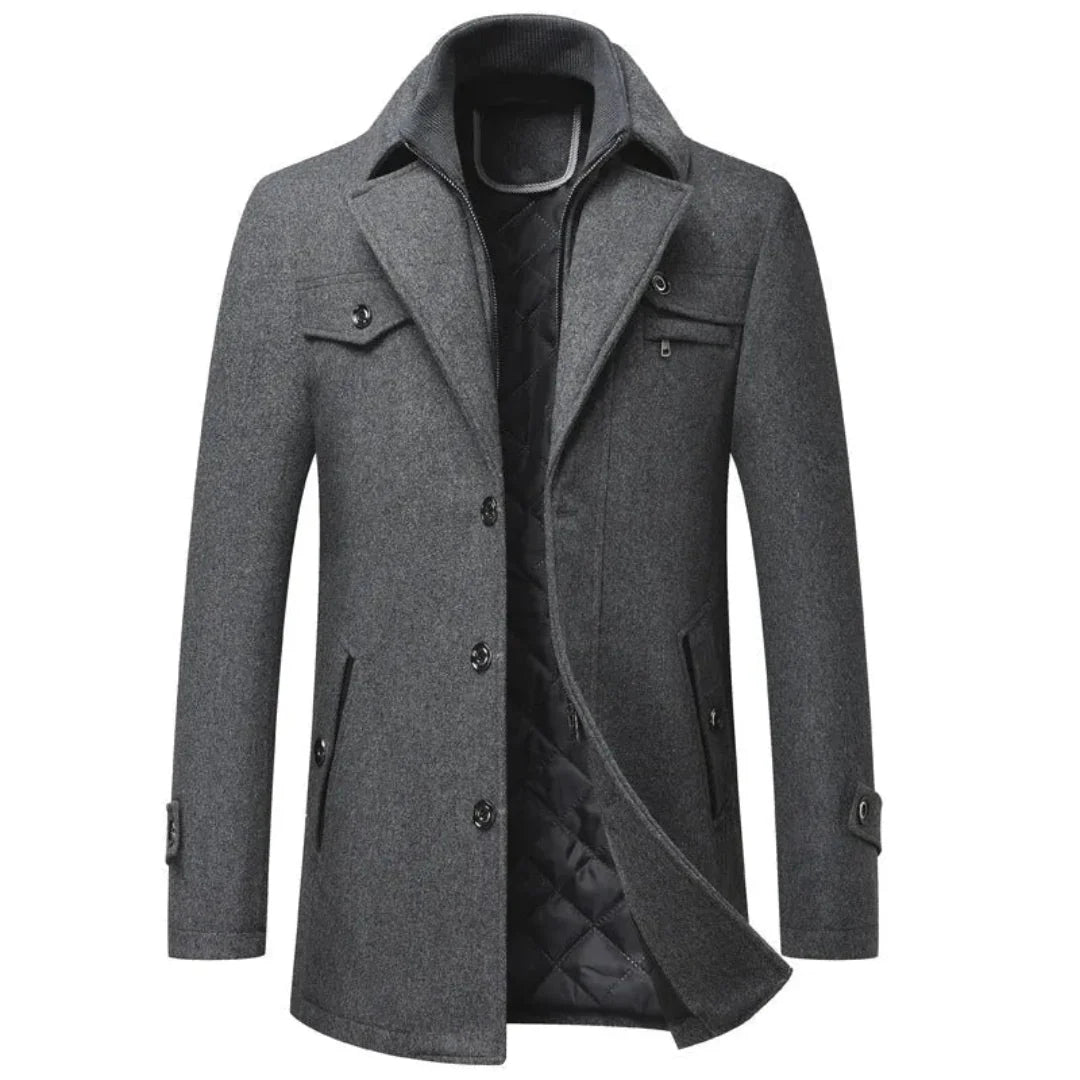 Luxury Quilted Cashmere Winter Coat